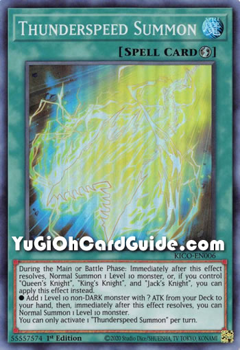 Yu-Gi-Oh Card: Thunderspeed Summon