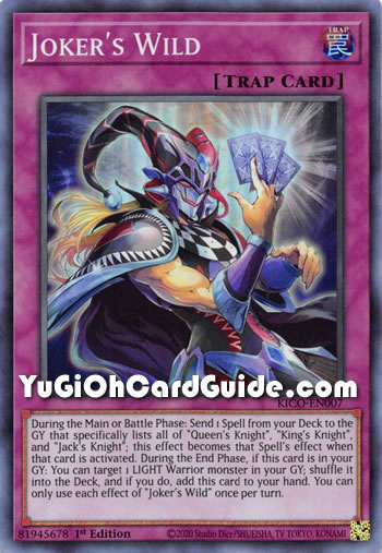 Yu-Gi-Oh Card: Joker's Wild