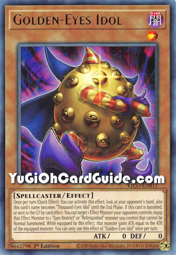 Yu-Gi-Oh Card: Golden-Eyes Idol