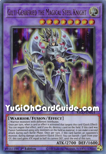 Yu-Gi-Oh Card: Gilti-Gearfried the Magical Steel Knight