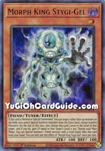 Yu-Gi-Oh Card: Morph King Stygi-Gel