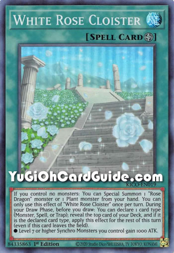 Yu-Gi-Oh Card: White Rose Cloister