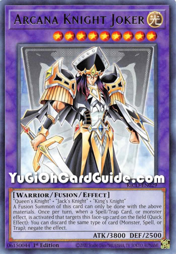Yu-Gi-Oh Card: Arcana Knight Joker