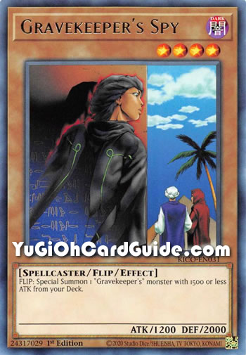 Yu-Gi-Oh Card: Gravekeeper's Spy
