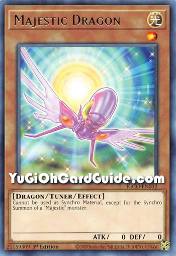 Yu-Gi-Oh Card: Majestic Dragon