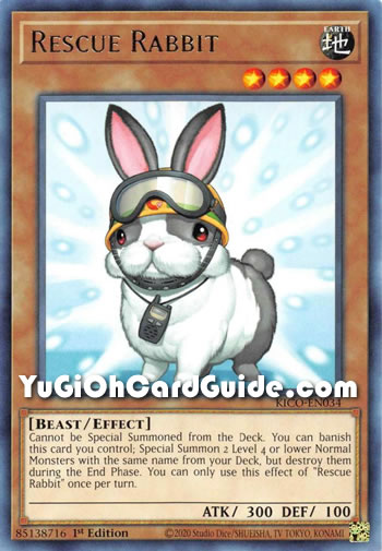 Yu-Gi-Oh Card: Rescue Rabbit