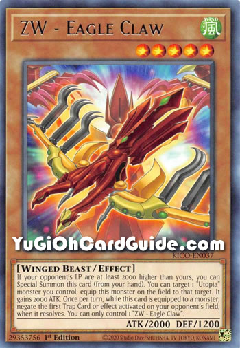 Yu-Gi-Oh Card: ZW - Eagle Claw