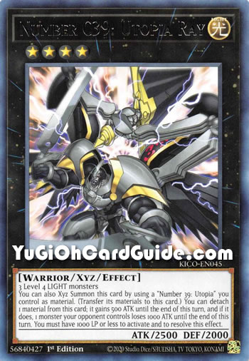 Yu-Gi-Oh Card: Number C39: Utopia Ray