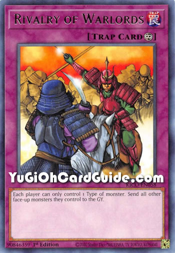 Yu-Gi-Oh Card: Rivalry of Warlords