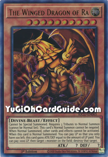 Yu-Gi-Oh Card: The Winged Dragon of Ra
