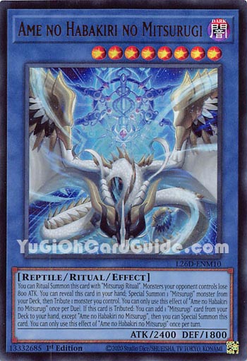 Yu-Gi-Oh Card: Ame no Habakiri no Mitsurugi