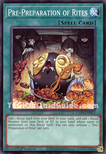 Yu-Gi-Oh Card: Pre-Preparation of Rites