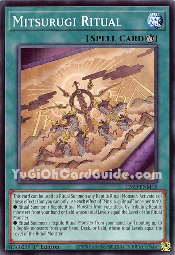 Yu-Gi-Oh Card: Mitsurugi Ritual