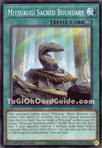 Yu-Gi-Oh Card: Mitsurugi Sacred Boundary
