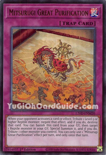 Yu-Gi-Oh Card: Mitsurugi Great Purification