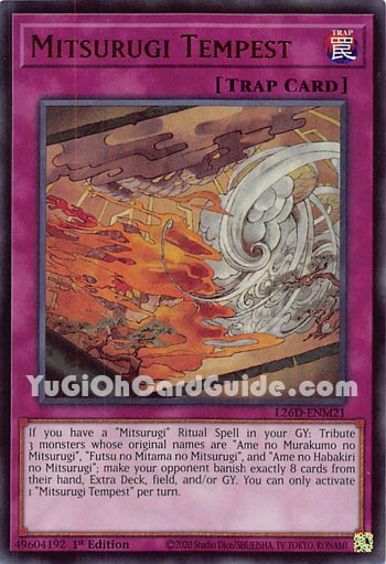 Yu-Gi-Oh Card: Mitsurugi Tempest