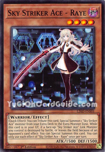 Yu-Gi-Oh Card: Sky Striker Ace - Raye