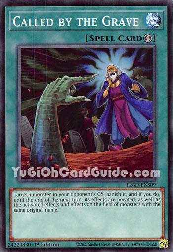Yu-Gi-Oh Card: Called by the Grave