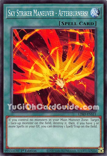 Yu-Gi-Oh Card: Sky Striker Maneuver - Afterburners!