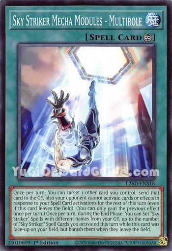 Yu-Gi-Oh Card: Sky Striker Mecha Modules - Multirole