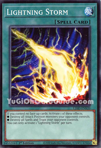 Yu-Gi-Oh Card: Lightning Storm