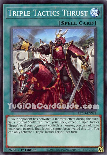 Yu-Gi-Oh Card: Triple Tactics Thrust
