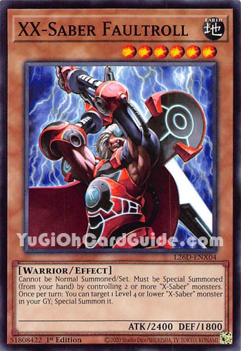 Yu-Gi-Oh Card: XX-Saber Faultroll