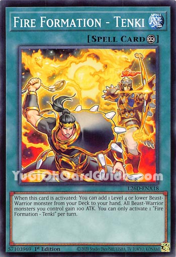 Yu-Gi-Oh Card: Fire Formation - Tenki