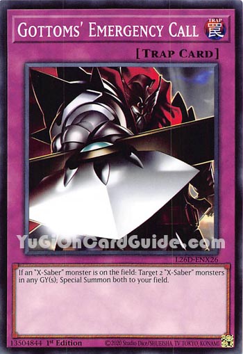 Yu-Gi-Oh Card: Gottoms' Emergency Call