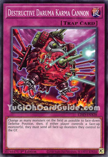 Yu-Gi-Oh Card: Destructive Daruma Karma Cannon