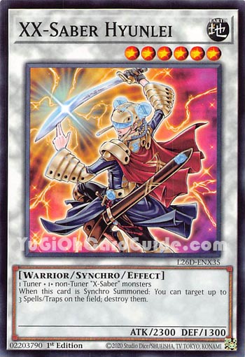 Yu-Gi-Oh Card: XX-Saber Hyunlei