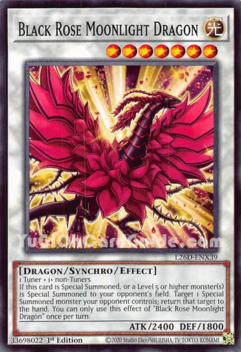 Yu-Gi-Oh Card: Black Rose Moonlight Dragon