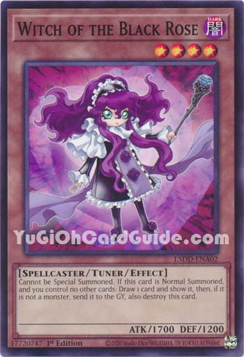 Yu-Gi-Oh Card: Witch of the Black Rose