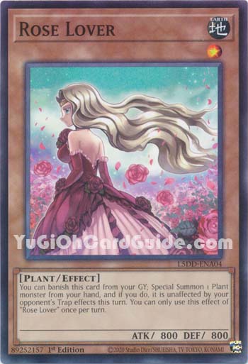 Yu-Gi-Oh Card: Rose Lover
