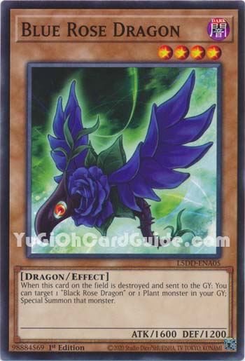 Yu-Gi-Oh Card: Blue Rose Dragon