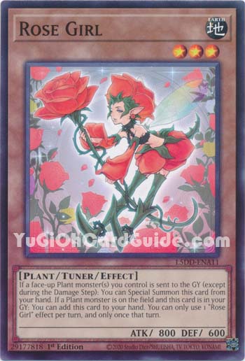 Yu-Gi-Oh Card: Rose Girl