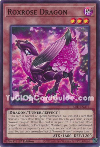Yu-Gi-Oh Card: Roxrose Dragon