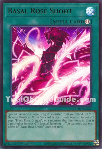 Yu-Gi-Oh Card: Basal Rose Shoot