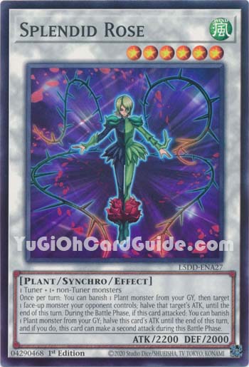 Yu-Gi-Oh Card: Splendid Rose