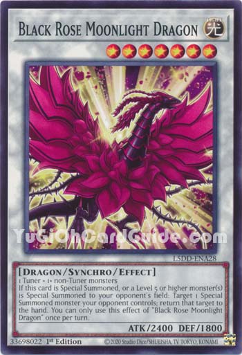 Yu-Gi-Oh Card: Black Rose Moonlight Dragon