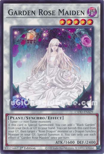 Yu-Gi-Oh Card: Garden Rose Maiden