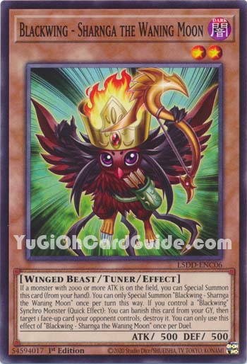 Yu-Gi-Oh Card: Blackwing - Sharnga the Waning Moon