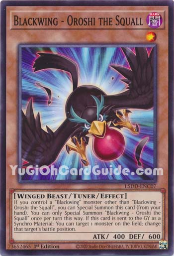 Yu-Gi-Oh Card: Blackwing - Oroshi the Squall