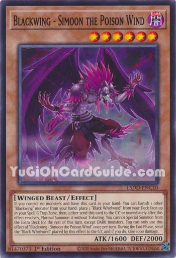 Yu-Gi-Oh Card: Blackwing - Simoon the Poison Wind