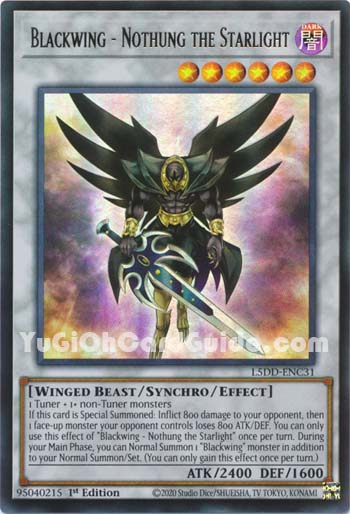 Yu-Gi-Oh Card: Blackwing - Nothung the Starlight