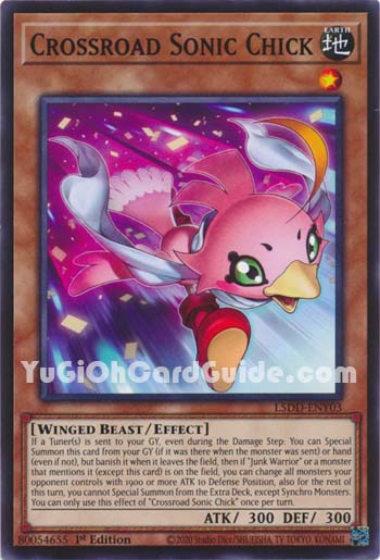 Yu-Gi-Oh Card: Crossroad Sonic Chick