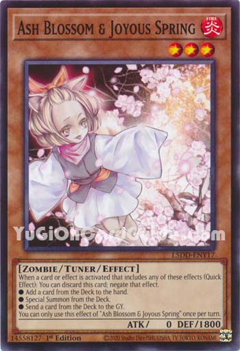 Yu-Gi-Oh Card: Ash Blossom & Joyous Spring