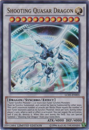 Yu-Gi-Oh Card: Shooting Quasar Dragon