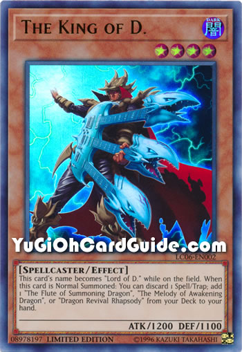Yu-Gi-Oh Card: The King of D.