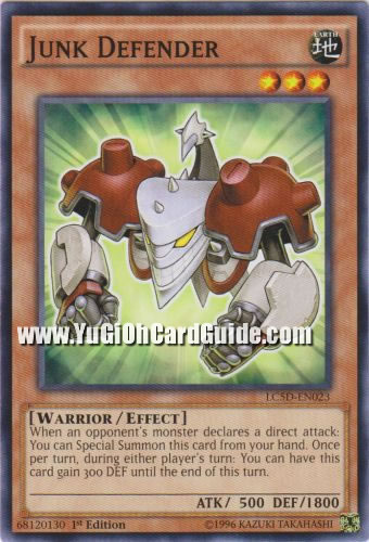 Yu-Gi-Oh Card: Junk Defender